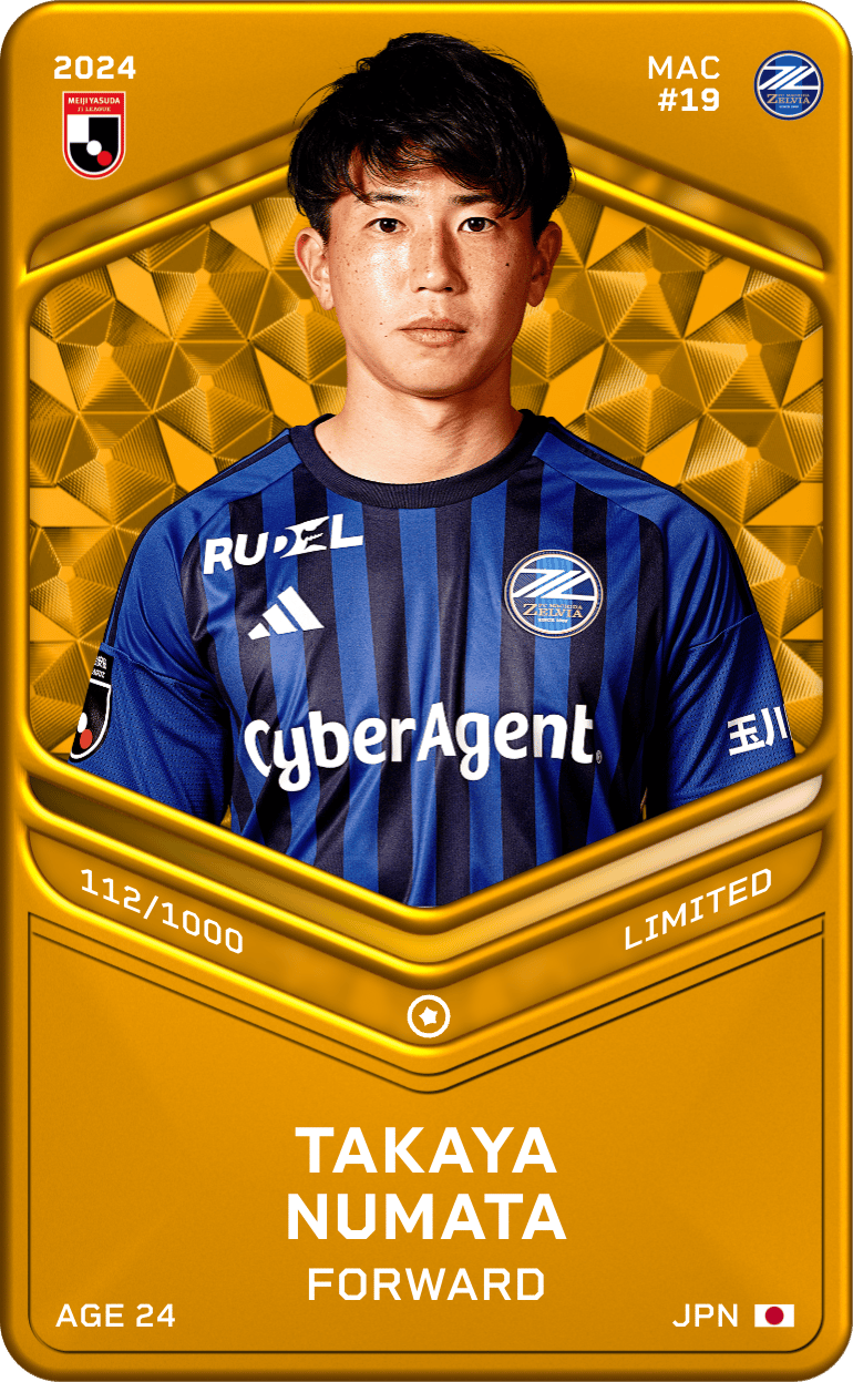 Takaya Numata 2024-25 • Limited 112/1000
