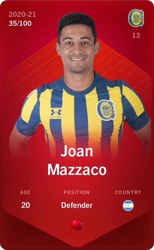 Sorare - Sorare Official - Joan Mazzaco 2020-21 • Rare 35/100 - NFT # 52273992810889705006104991872374733433222123683064604400800179338832920760102