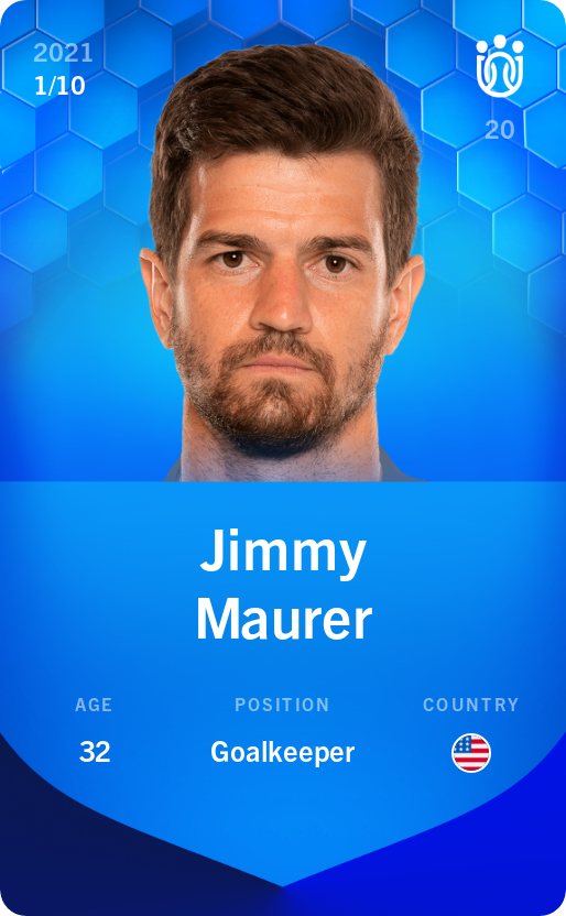 Sorare - Sorare Official - Jimmy Maurer 2021-22 • Super Rare 1/10 - NFT # 25082986798733876809010049811414643559947455698403186155791202812027297160604