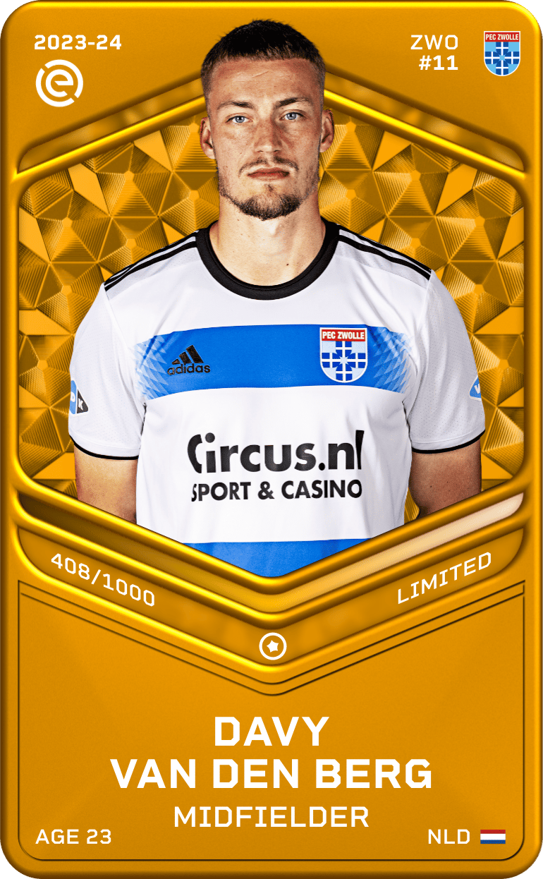 Davy van den Berg 2023-24 • Limited 408/1000