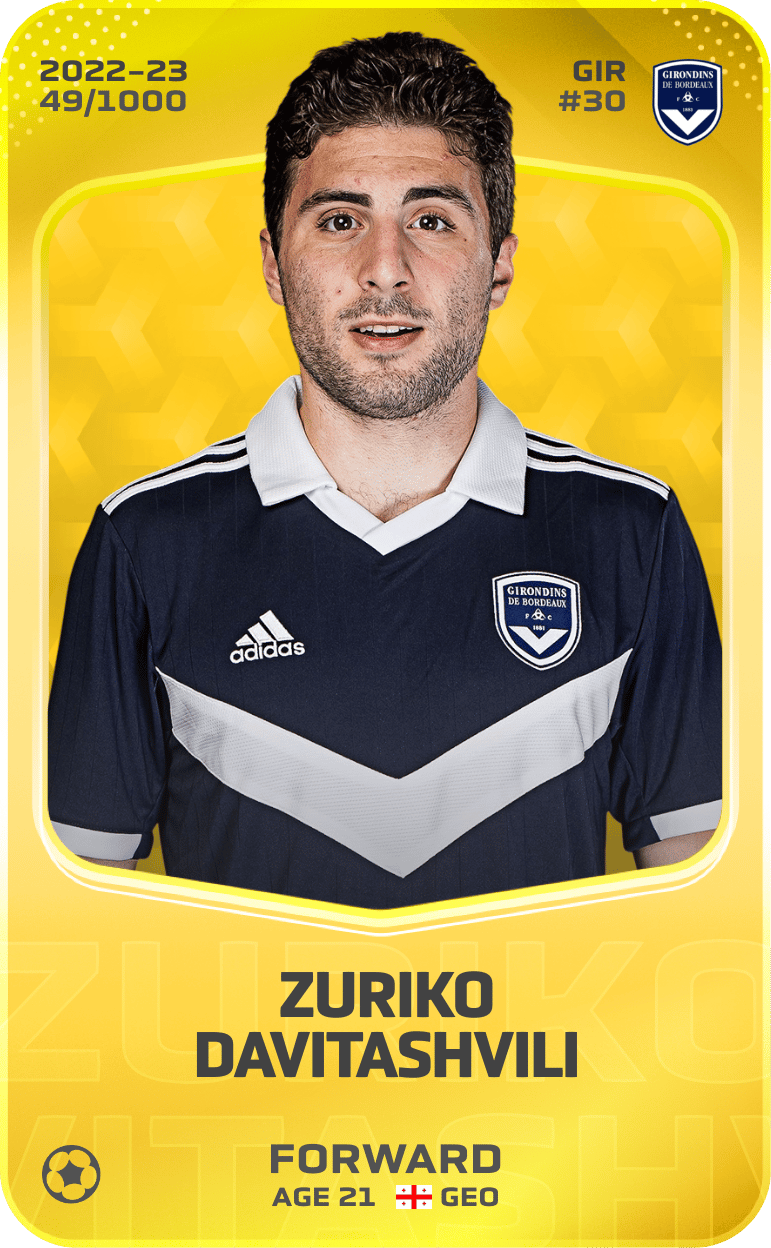 Zuriko Davitashvili 2022-23 • Limited 49/1000