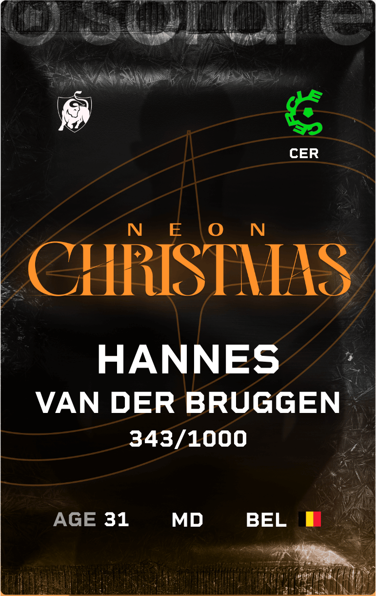 Hannes Van der Bruggen 2024-25 • Limited 343/1000