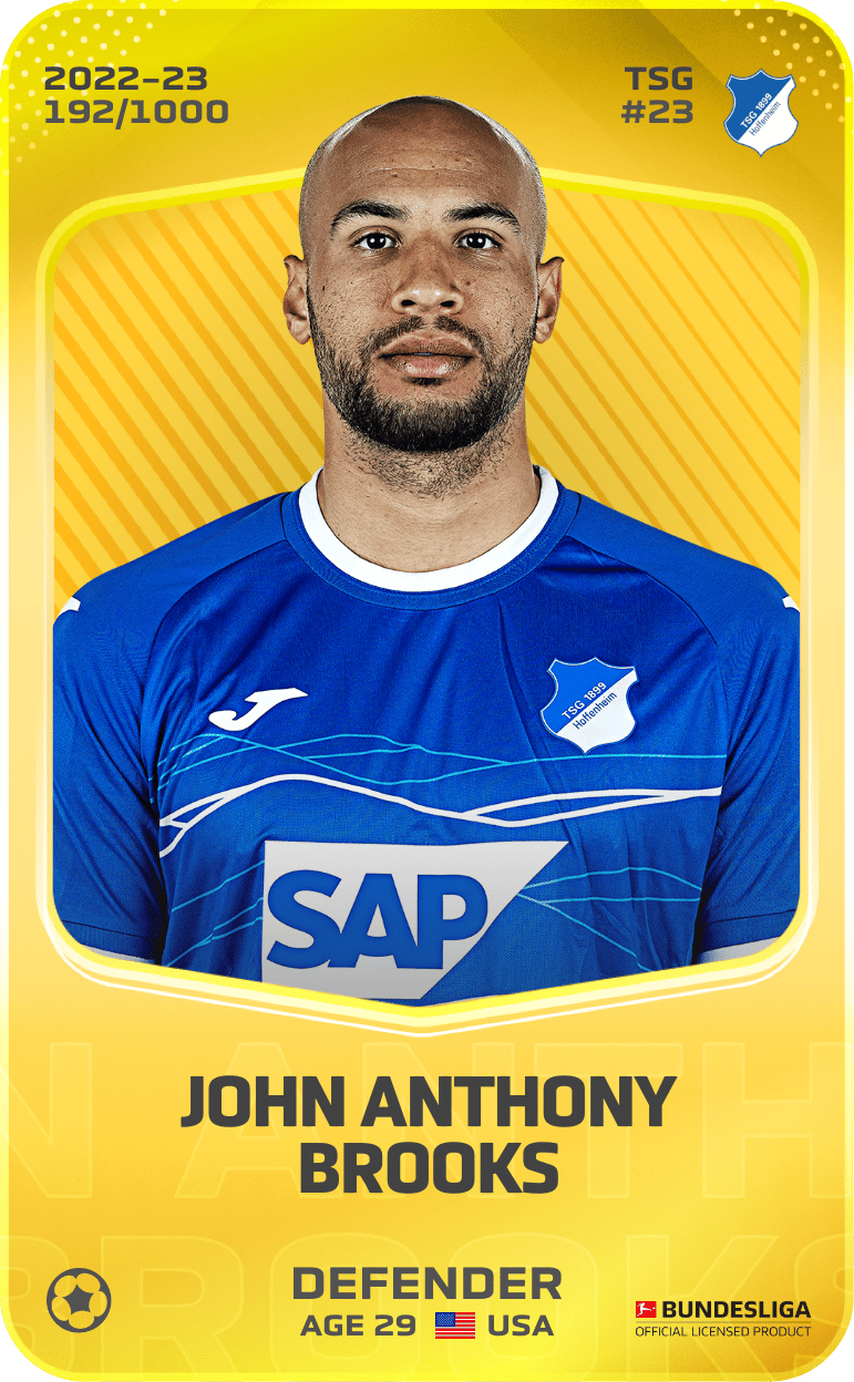 John Anthony Brooks 2022-23 • Limited 192/1000