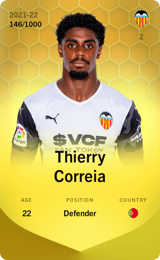 Thierry Correia 2021-22 • Limited 146/1000