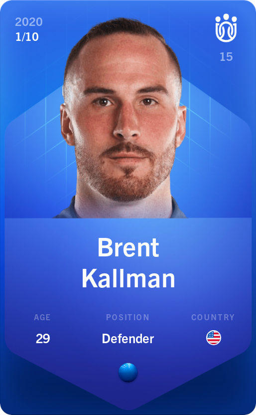 Sorare - Sorare Official - Brent Kallman 2020-21 • Super Rare 1/10 - NFT # 105242493941341869326383623096480642409762103804184186607021351181358688189149