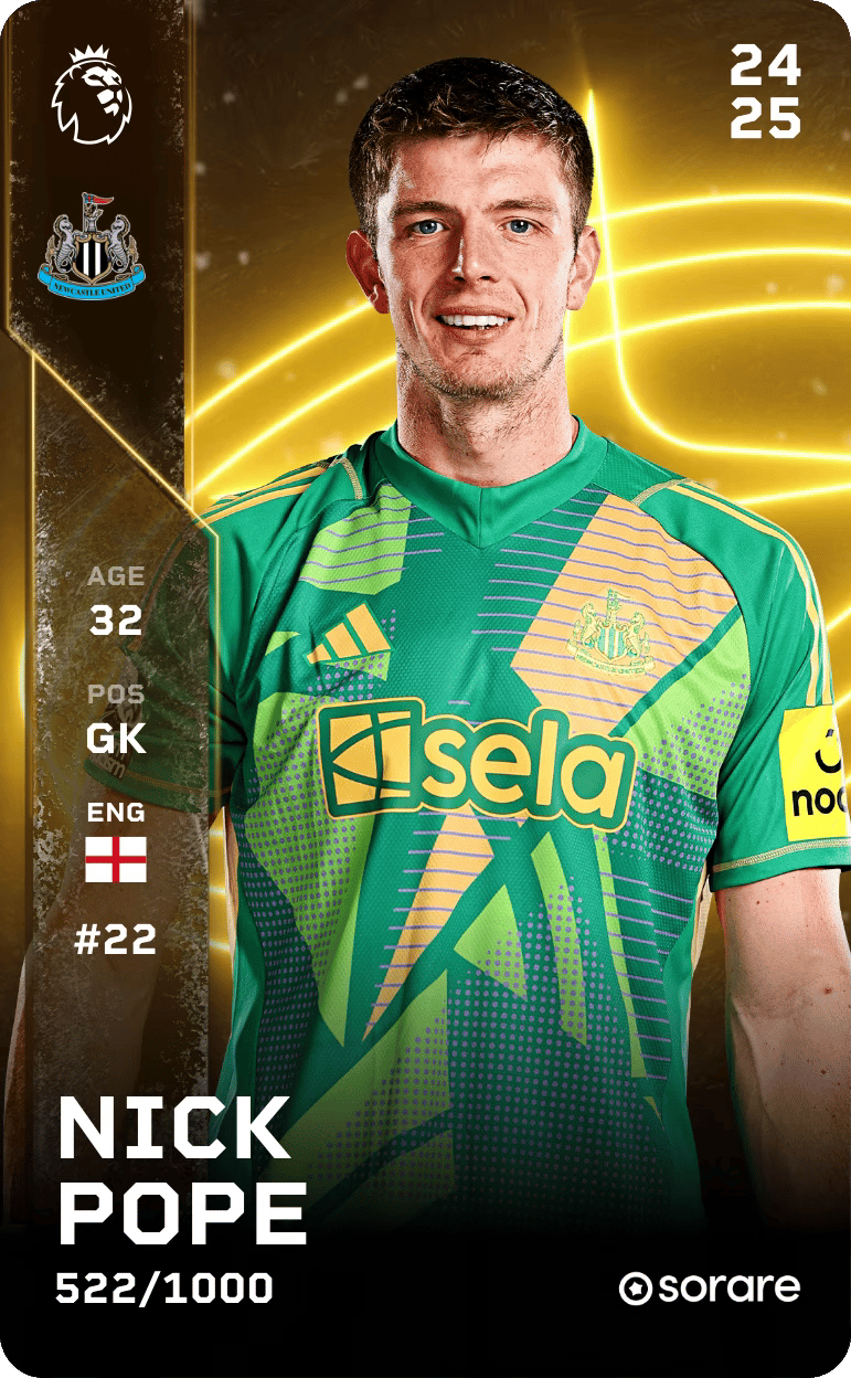 Nick Pope 2024-25 • Limited 522/1000