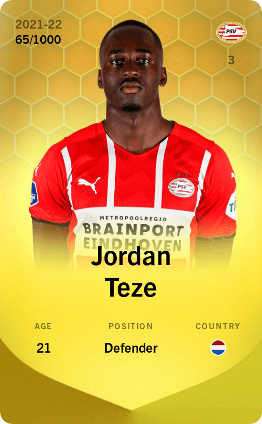 Jordan Teze 2021-22 • Limited 65/1000