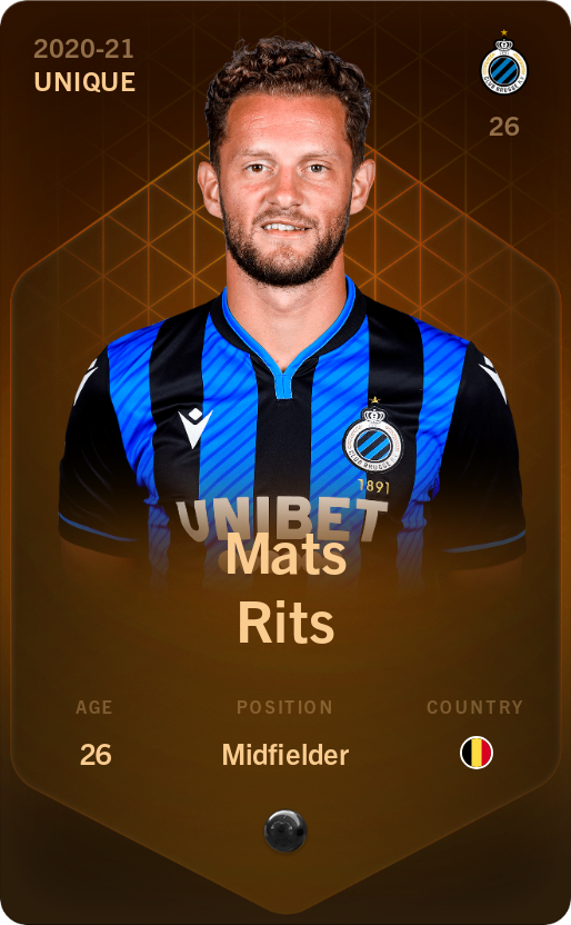 Sorare - Sorare Official - Mats Rits 2020-21 • Unique - NFT # 110290612954767406745801275244635354823807686578762717898560772957835304365880