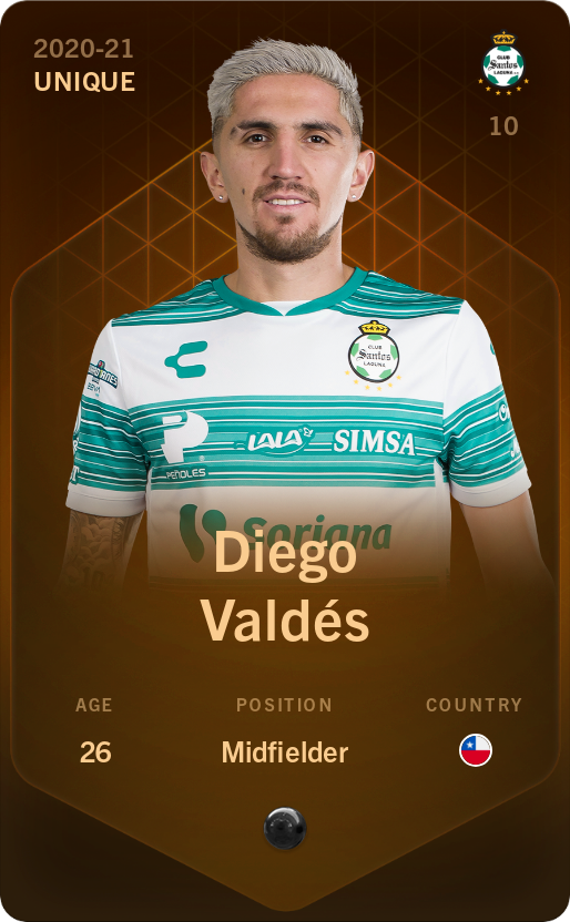 Sorare - Sorare Official - Diego Valdés 2020-21 • Unique - NFT # 67184571212865329998857277455584960777020810632858979007742522427276471841234