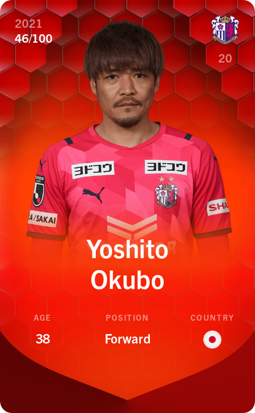 Sorare - Sorare Official - Yoshito Okubo 2021-22 • Rare 46/100 - NFT # 88612249511006128617190910268295040367201651290319550498039046926526848873744