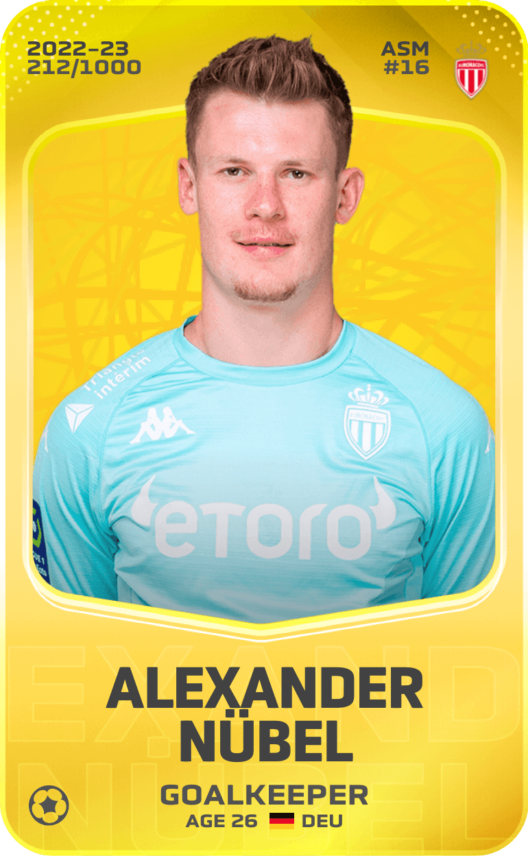 Alexander Nübel 2022-23 • Limited 212/1000