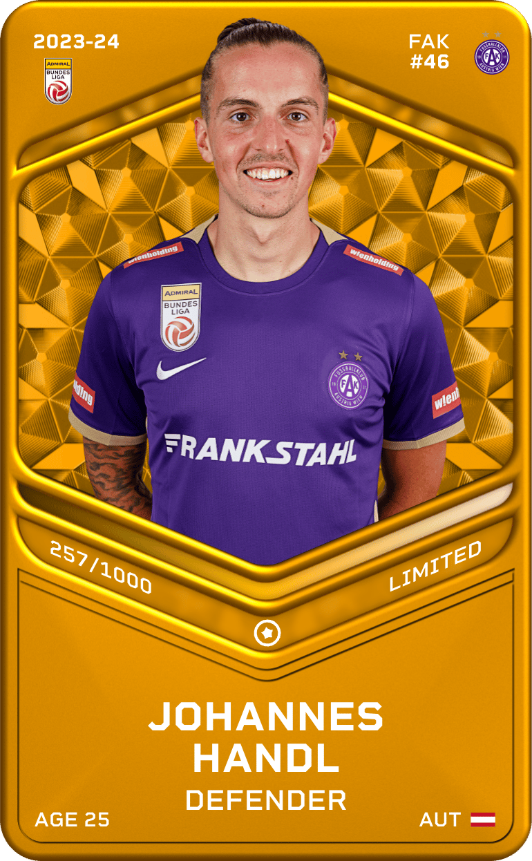 Johannes Handl 2023-24 • Limited 257/1000