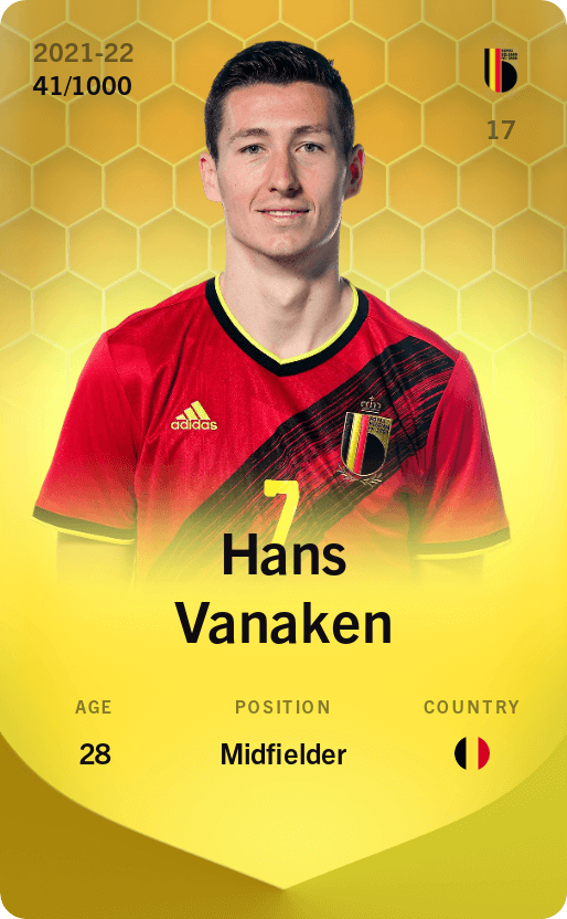Hans Vanaken 2021-22 • Limited 41/1000