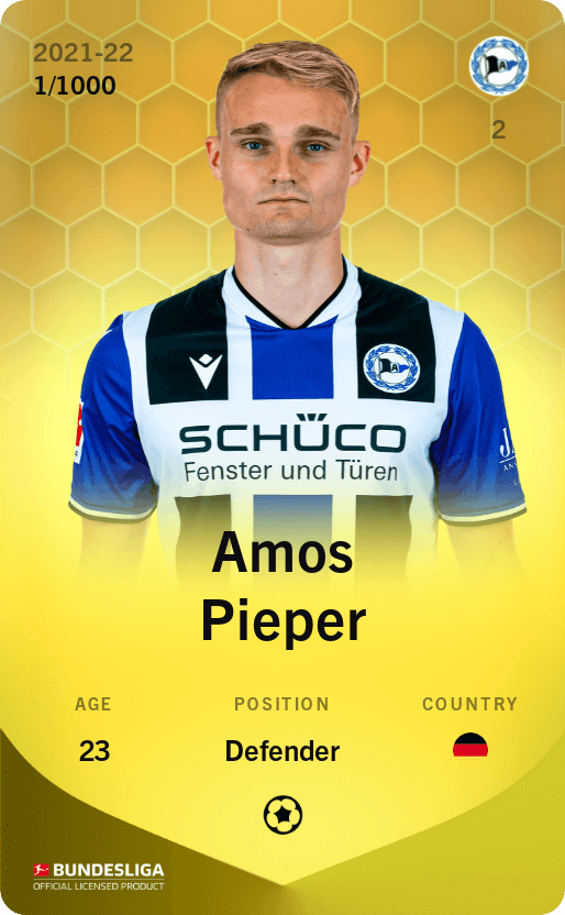 Amos Pieper 2021-22 • Limited 1/1000