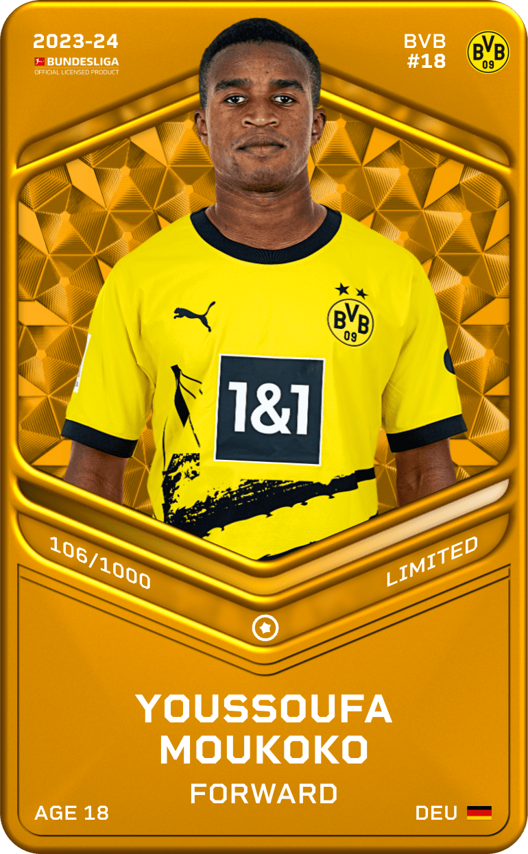 Youssoufa Moukoko 2023-24 • Limited 106/1000