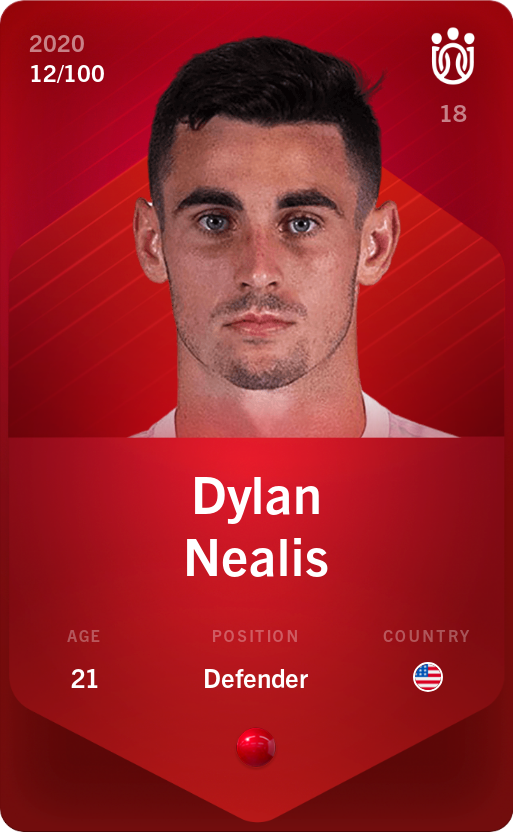 Sorare - Sorare Official - Dylan Nealis 2020-21 • Rare 12/100 - NFT # 102735203659544123399485739225022016637825599813147834750122409419131432762228