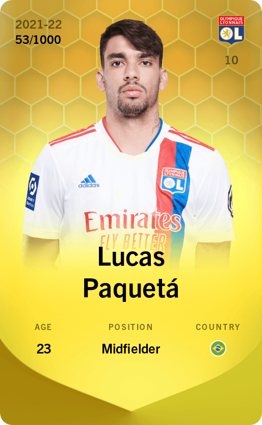 Lucas Paquetá 2021-22 • Limited 53/1000