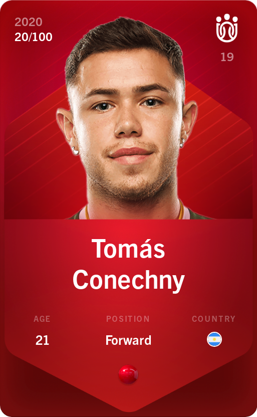 Sorare - Sorare Official - Tomás Conechny 2020-21 • Rare 20/100 - NFT # 26417213406941916202791632535500847788630256224779950512887461949346163055897