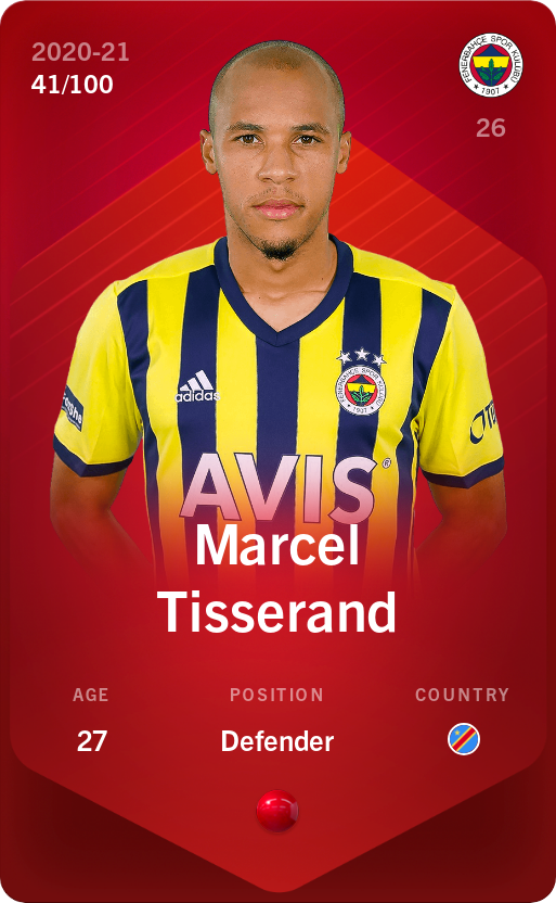 Sorare - Sorare Official - Marcel Tisserand 2020-21 • Rare 41/100 - NFT # 7877484227581712820875419907015287087368718346287294130480586387173416889704