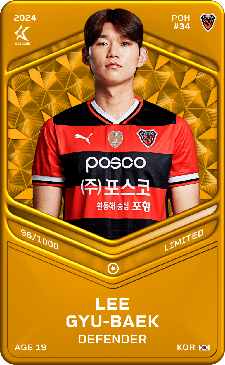 Lee Gyu-Baeg 2024-25 • Limited 96/1000