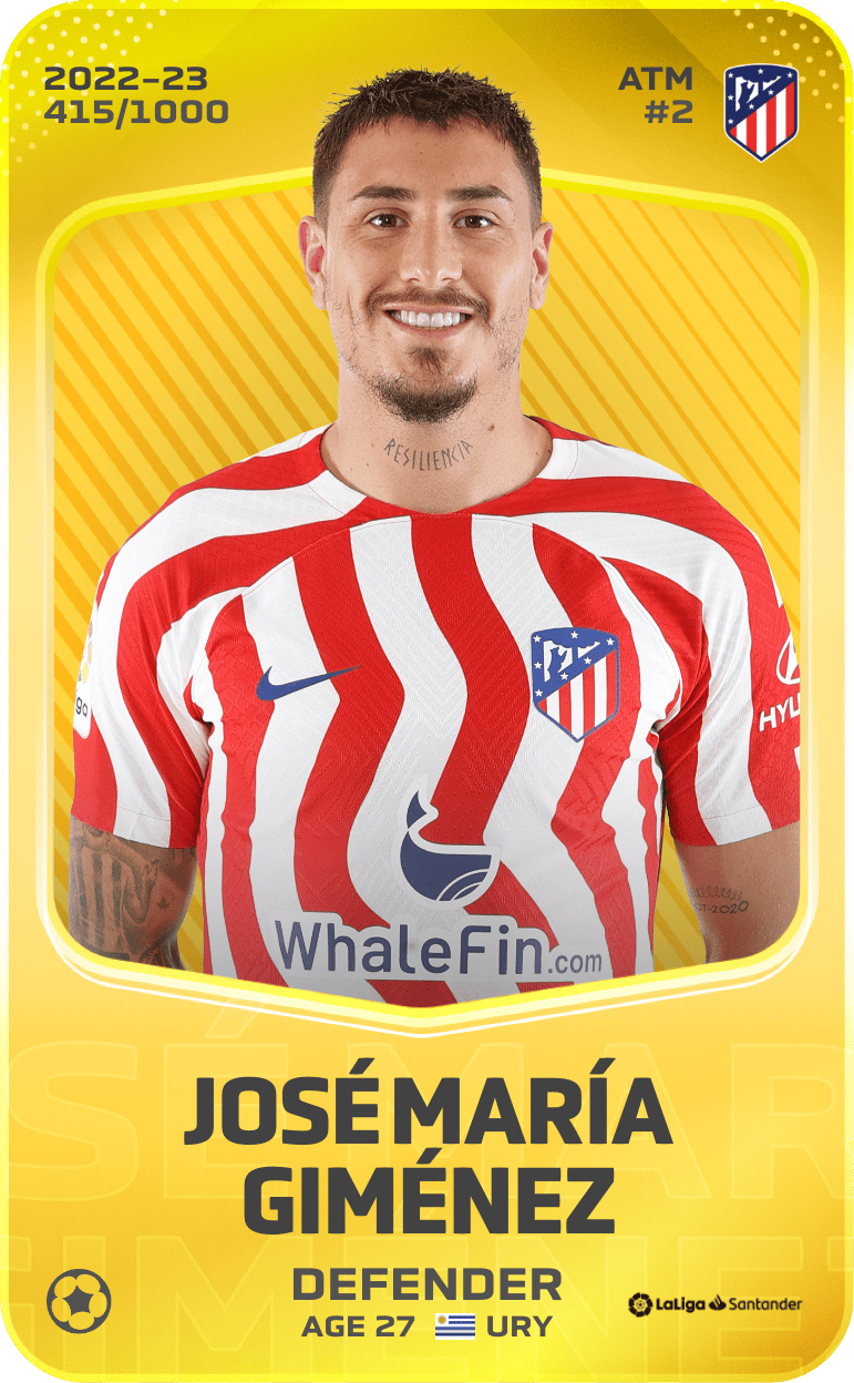 José María Giménez 2022-23 • Limited 415/1000