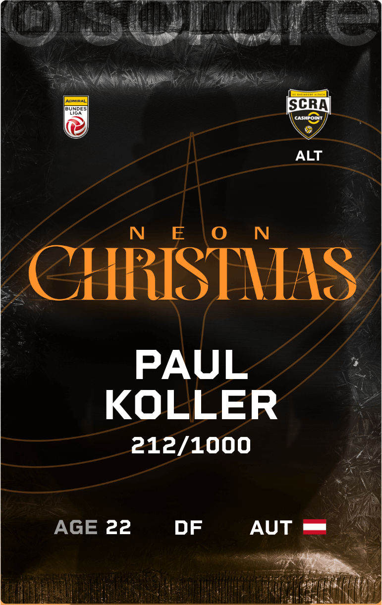 Paul-Friedrich Koller 2024-25 • Limited 212/1000