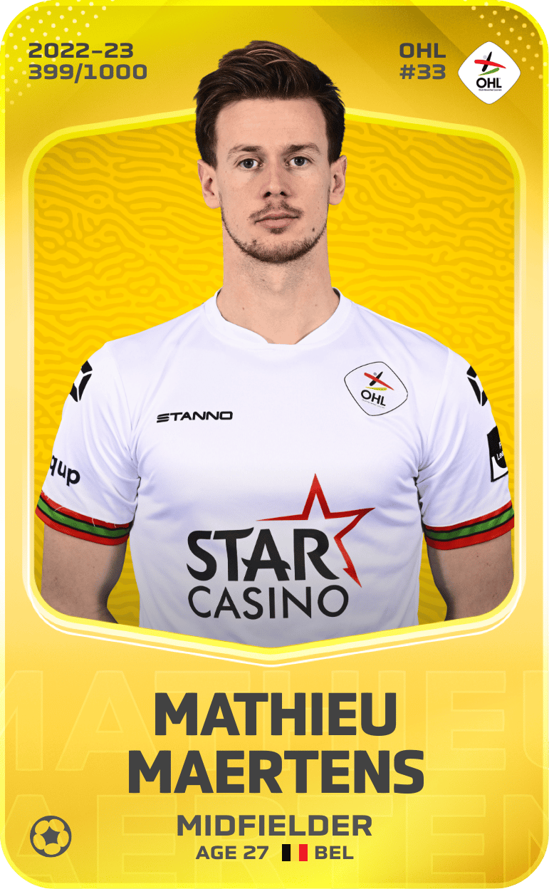 Mathieu Maertens 2022-23 • Limited 399/1000