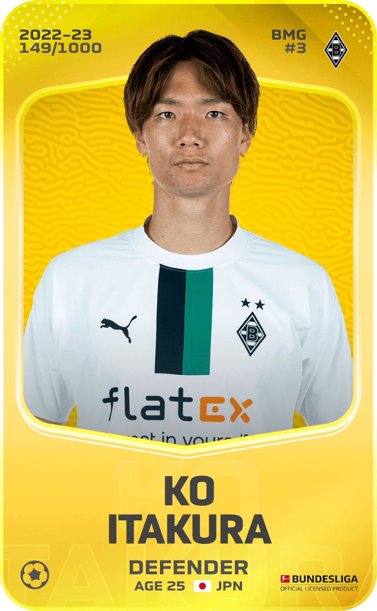 Ko Itakura 2022-23 • Limited 149/1000