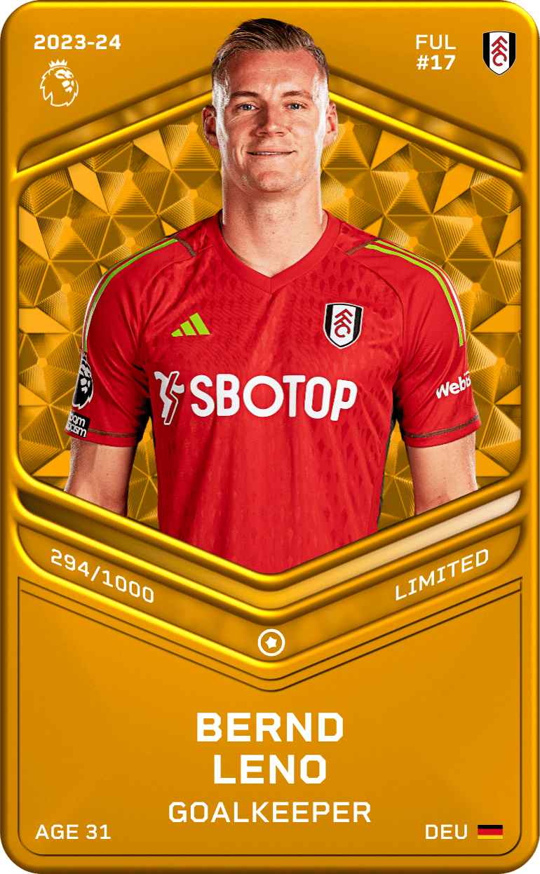 Bernd Leno 2023-24 • Limited 294/1000