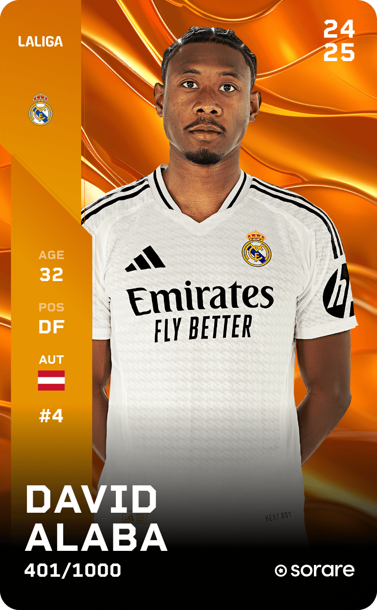 David Alaba 2024-25 • Limited 401/1000