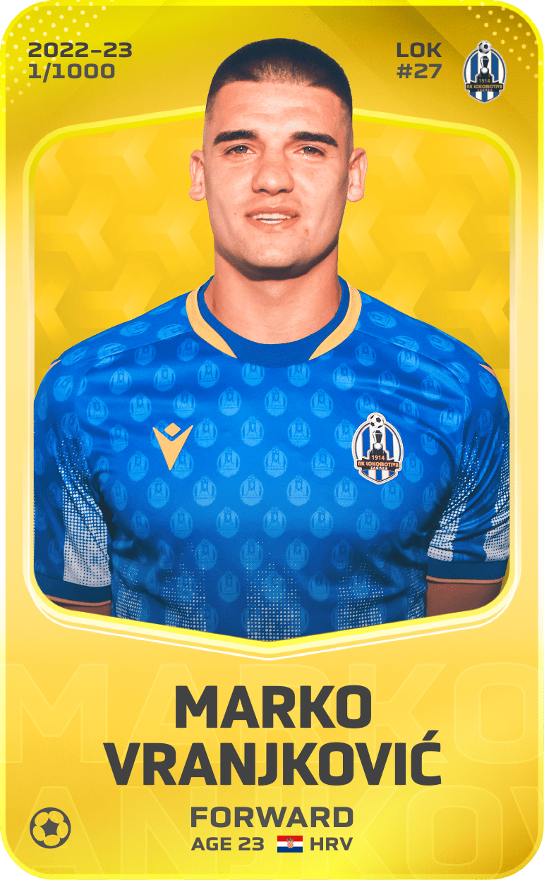 Marko Vranjković 2022-23 • Limited 1/1000