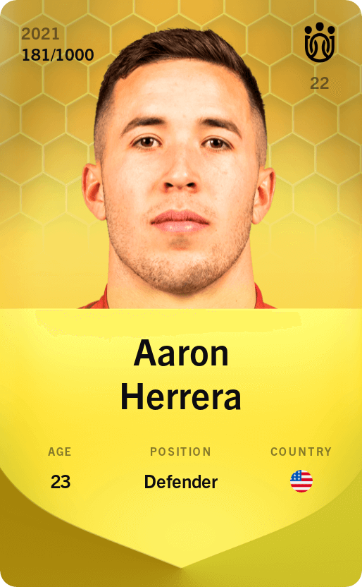 Aaron Herrera 2021-22 • Limited 181/1000