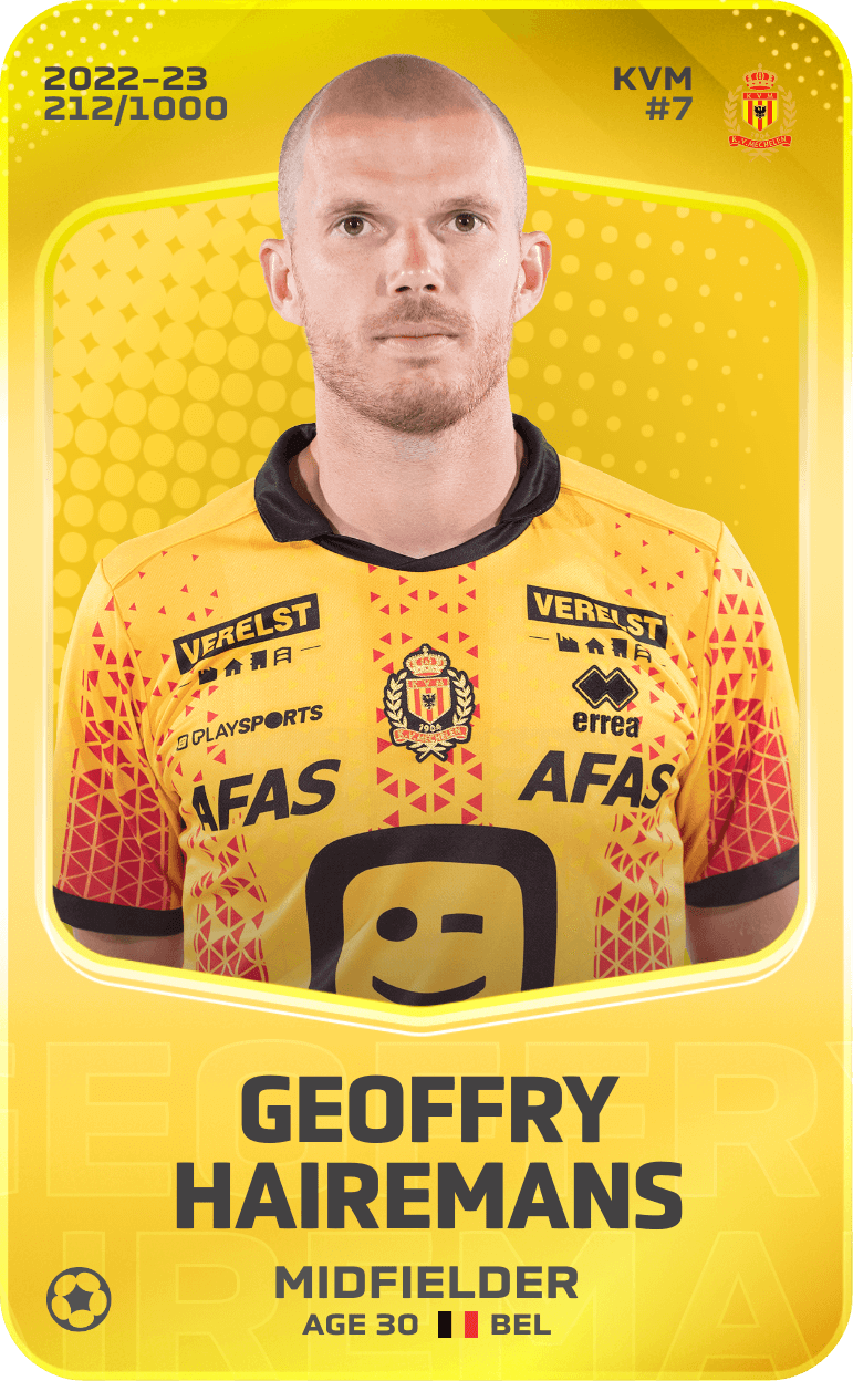 Geoffry Hairemans 2022-23 • Limited 212/1000