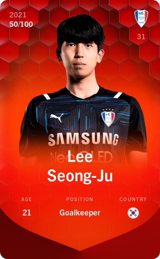 Sorare - Sorare Official - Lee Seong-Ju 2021-22 • Rare 50/100 - NFT # 29739848486208315423022491548087774574140605280244493835970996880575186994859