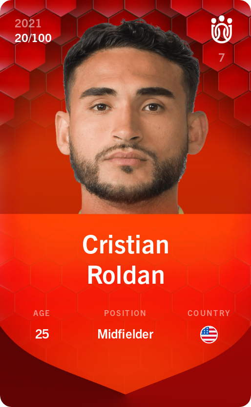 Sorare - Sorare Official - Cristian Roldan 2021-22 • Rare 20/100 - NFT # 98473312992641559672893109999119159390735611847245280848611252055052952167675