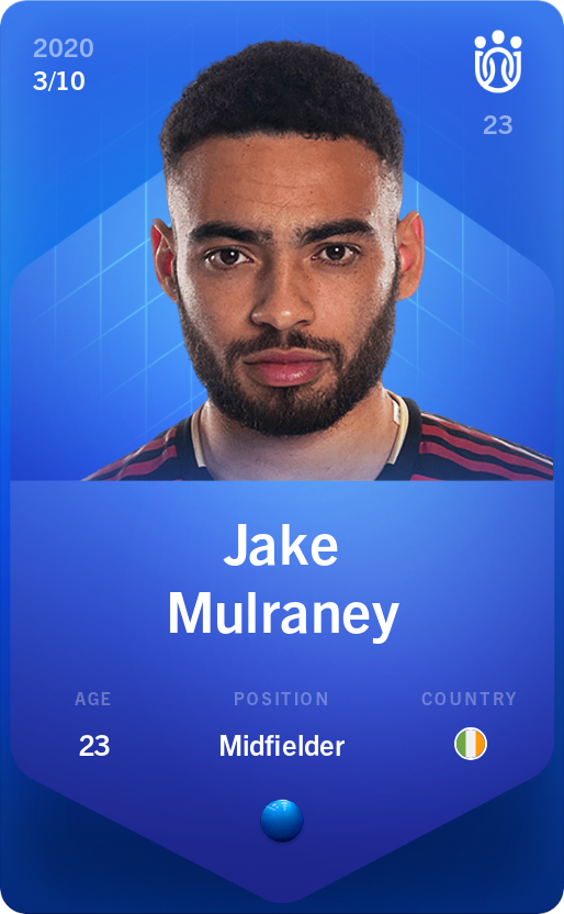 Sorare - Sorare Official - Jake Mulraney 2020-21 • Super Rare 3/10 - NFT # 87270415181015854986393171146938760435308023712059845125688431464461894833012
