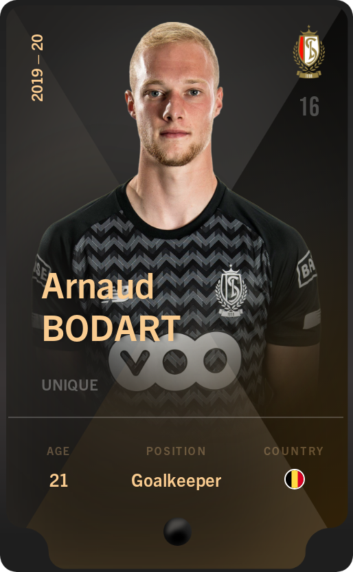 Sorare - Sorare Official - Arnaud Bodart 2019-20 • Unique - NFT # 8270408093395605077330974891944226062199244445303662350751105715191650112663