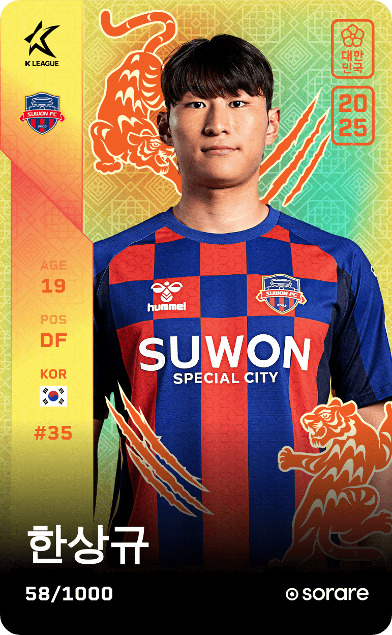 Han Sang-Gyu 2025-26 • Limited 58/1000