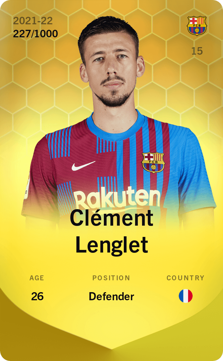 Clément Lenglet 2021-22 • Limited 227/1000