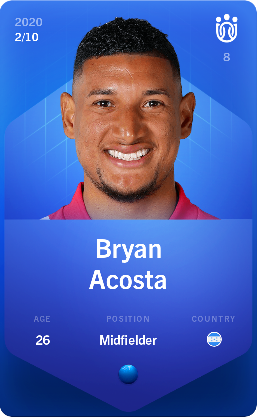 Sorare - Sorare Official - Bryan Acosta 2020-21 • Super Rare 2/10 - NFT # 105247417207506332650512104983753117121899706999420996575207537099094501773556