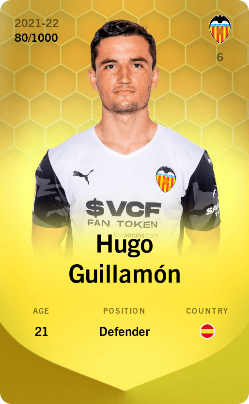 Hugo Guillamón 2021-22 • Limited 80/1000