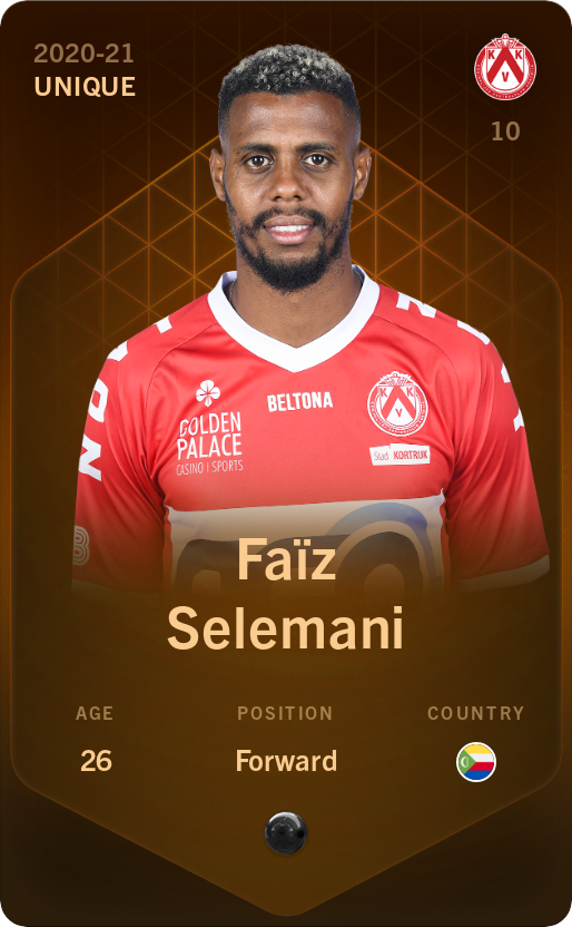 Sorare - Sorare Official - Faïz Selemani 2020-21 • Unique - NFT # 107481372059606355363330761847171397948748373271239349179211444827305562361859