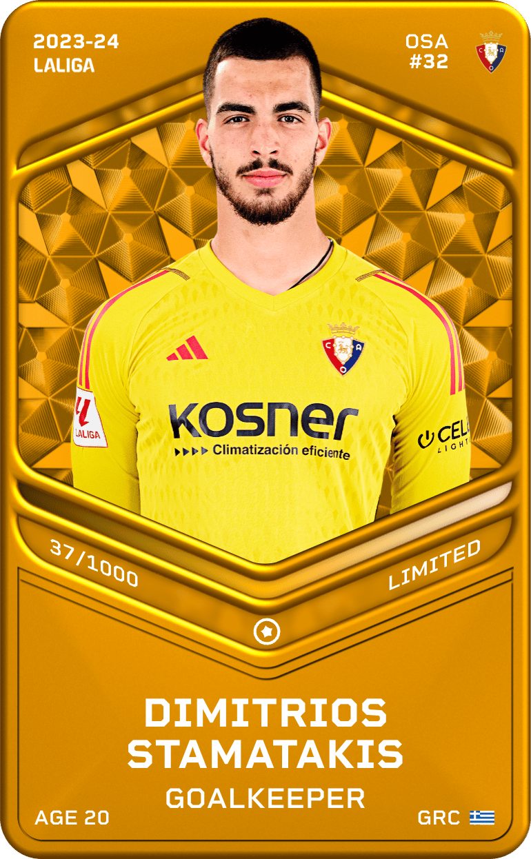 Dimitrios Stamatakis 2023-24 • Limited 37/1000