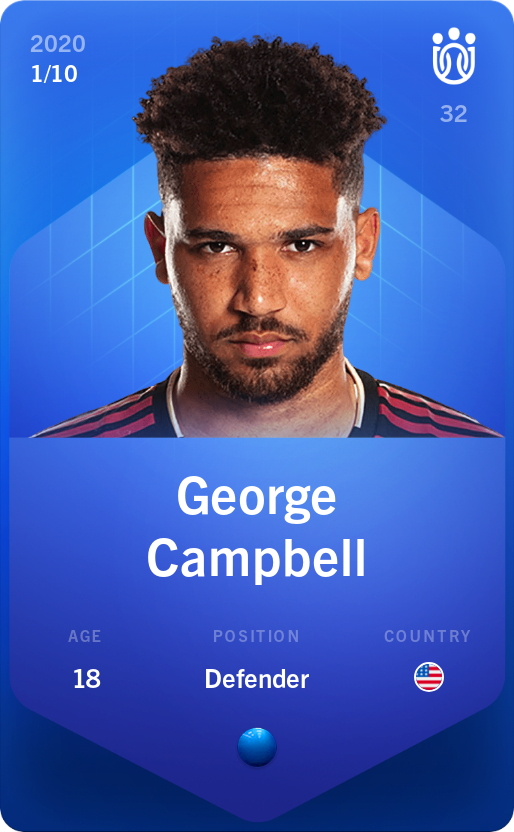 Sorare - Sorare Official - George Campbell 2020-21 • Super Rare 1/10 - NFT # 15476306031733862779253176965172242550257932127931932916002526841673229090624