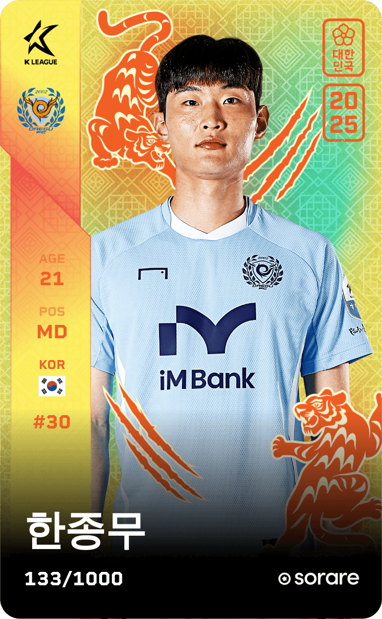 Han Jong-Mu 2025-26 • Limited 133/1000