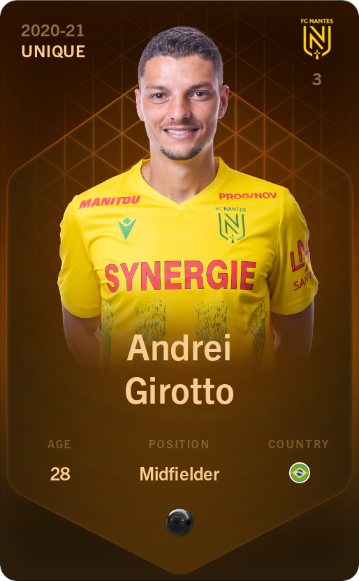 Sorare - Sorare Official - Andrei Girotto 2020-21 • Unique - NFT # 48435150437229405627579692370892045480048375650208020140863378345417546833596