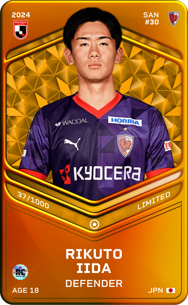 Rikuto Iida 2024-25 • Limited 37/1000