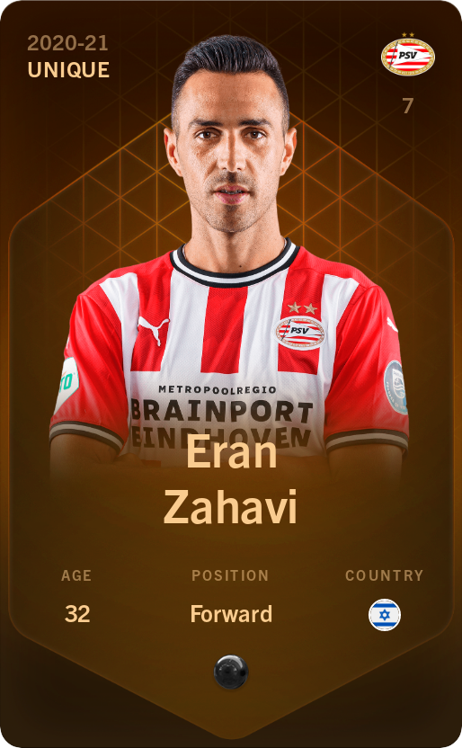 Sorare - Sorare Official - Eran Zahavi 2020-21 • Unique - NFT # 63223426708315611709788375423954706153549307774799699195010418353648273447812