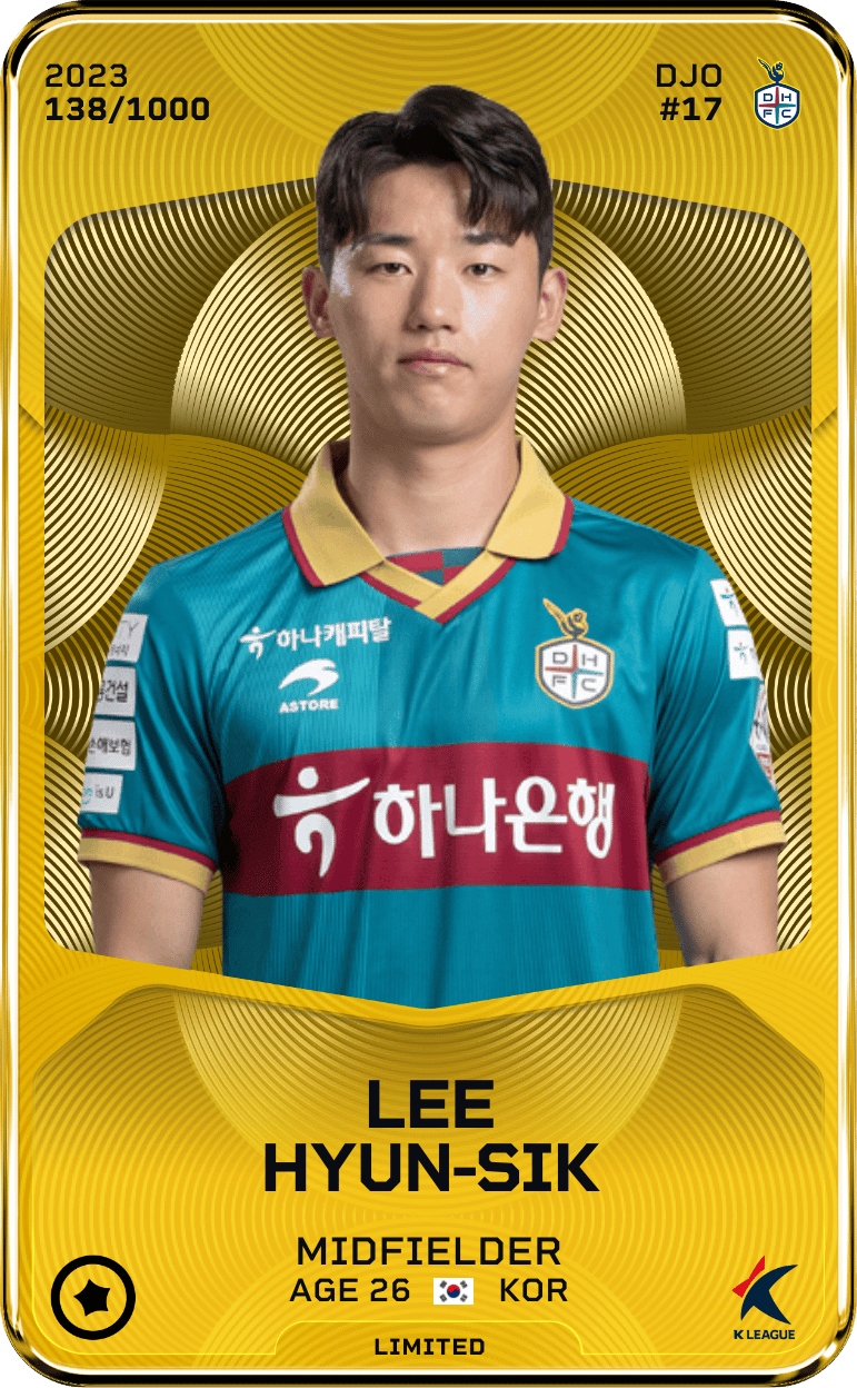 Lee Hyun-Sik 2023-24 • Limited 138/1000