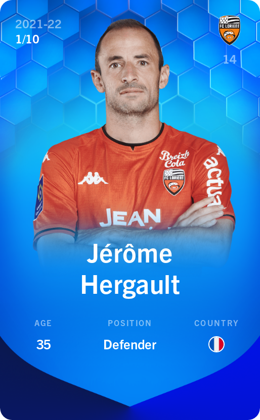 Sorare - Sorare Official - Jérôme Hergault 2021-22 • Super Rare 1/10 - NFT # 98195353190353020127701364689232557732667129850167785018684684335433982794517